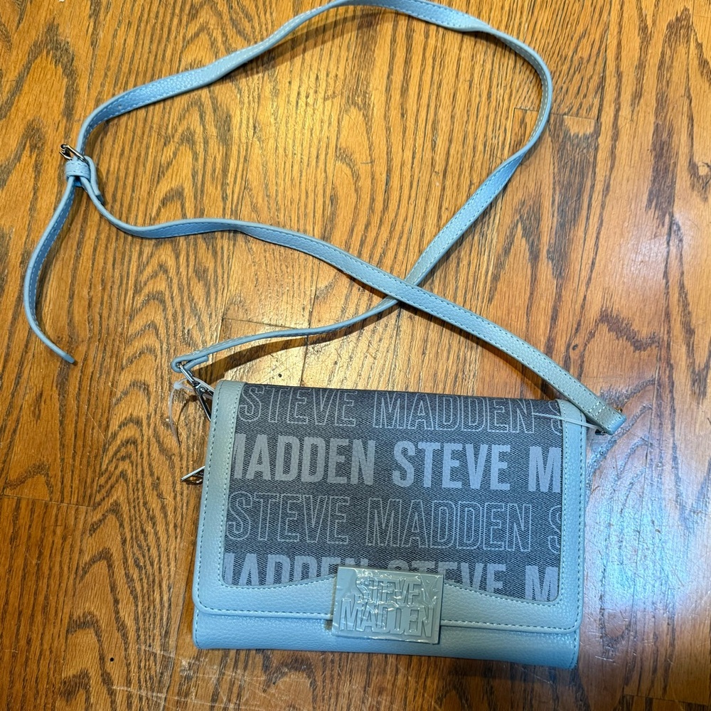 NWOT STEVE MADDEN Blue Crossbody Bag Purse